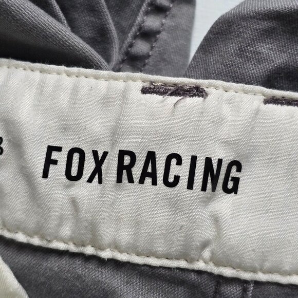 Fox Racing Shorts Mens 30 Gray Chino Outdoor Biking Casual Sport Utility - Picture 6 of 15
